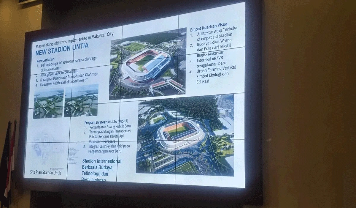 Pemkot Makassar Kejar Penyelesaian FS Proyek Stadion Untia Akhir 2025