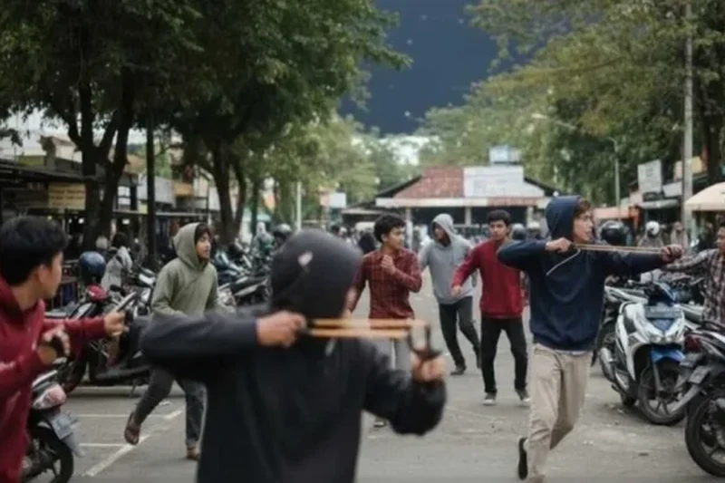 Geng Motor Serang Lokasi Bazar di Makassar, Remaja 15 Tahun Terluka