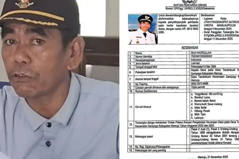 Kades Mamuju Diduga Korupsi Rp 500 Juta, Akhirnya Serahkan Diri